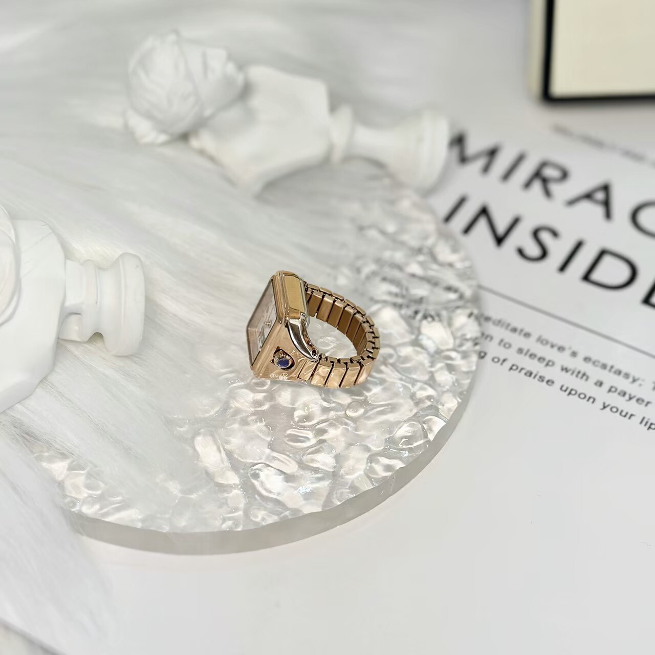 【HELLO KITTY】凱蒂貓 人氣角色酷洛米戒指錶-粉x玫瑰金 LK713LRWI-A 20.5mm 現代鐘錶