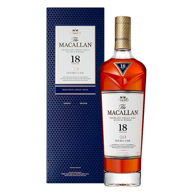 Macallan 18 Years Old DOUBLE CASK｜麥卡倫18年雙桶單一麥｜Highland Single Malt Scotch Whisky