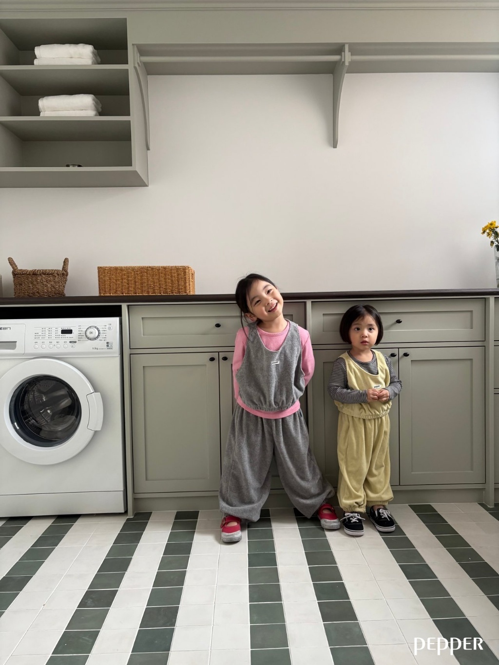 正韓春Pepper  兩色溫暖運動褲