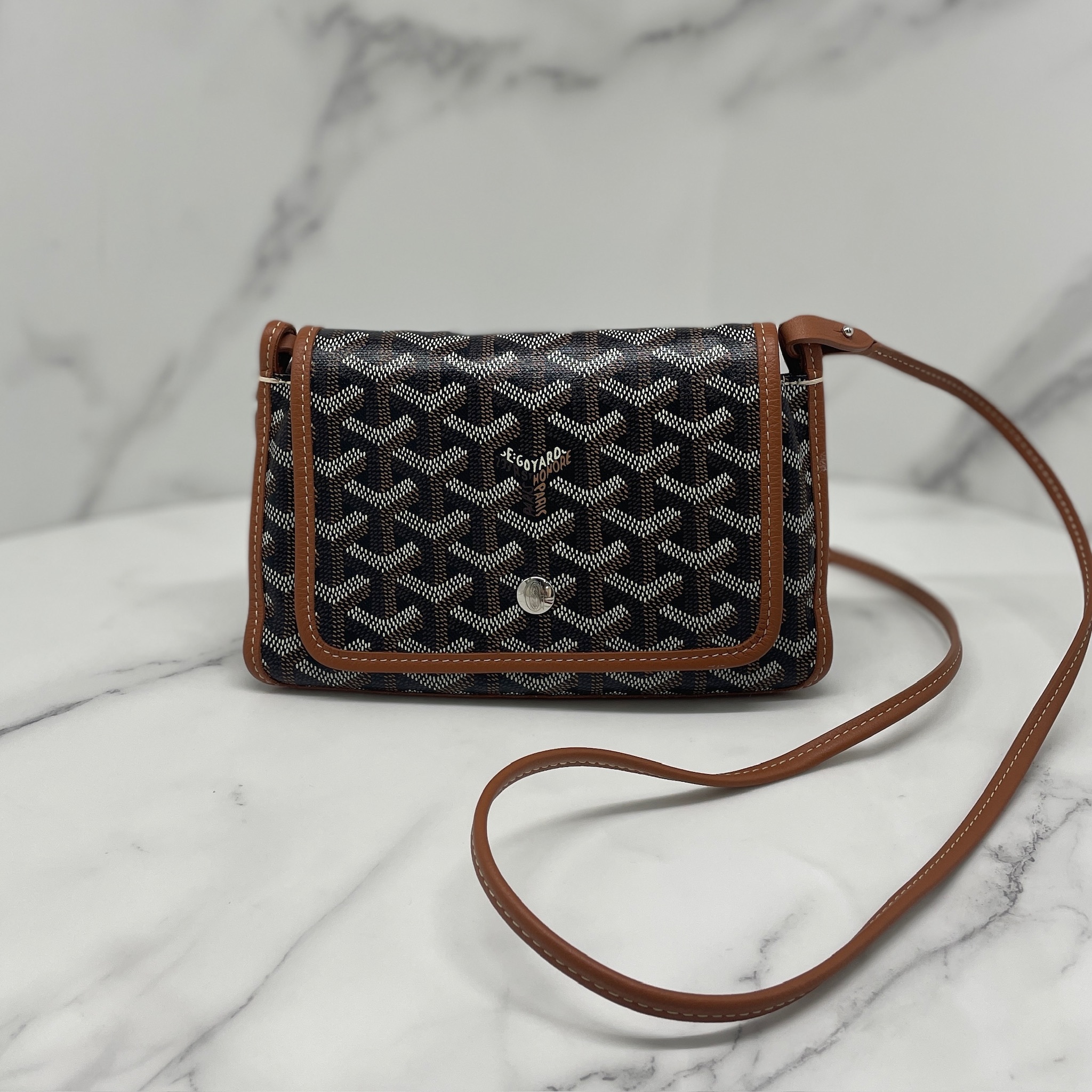 Goyard Plumet Pouch-Wallet (Black & Tan)