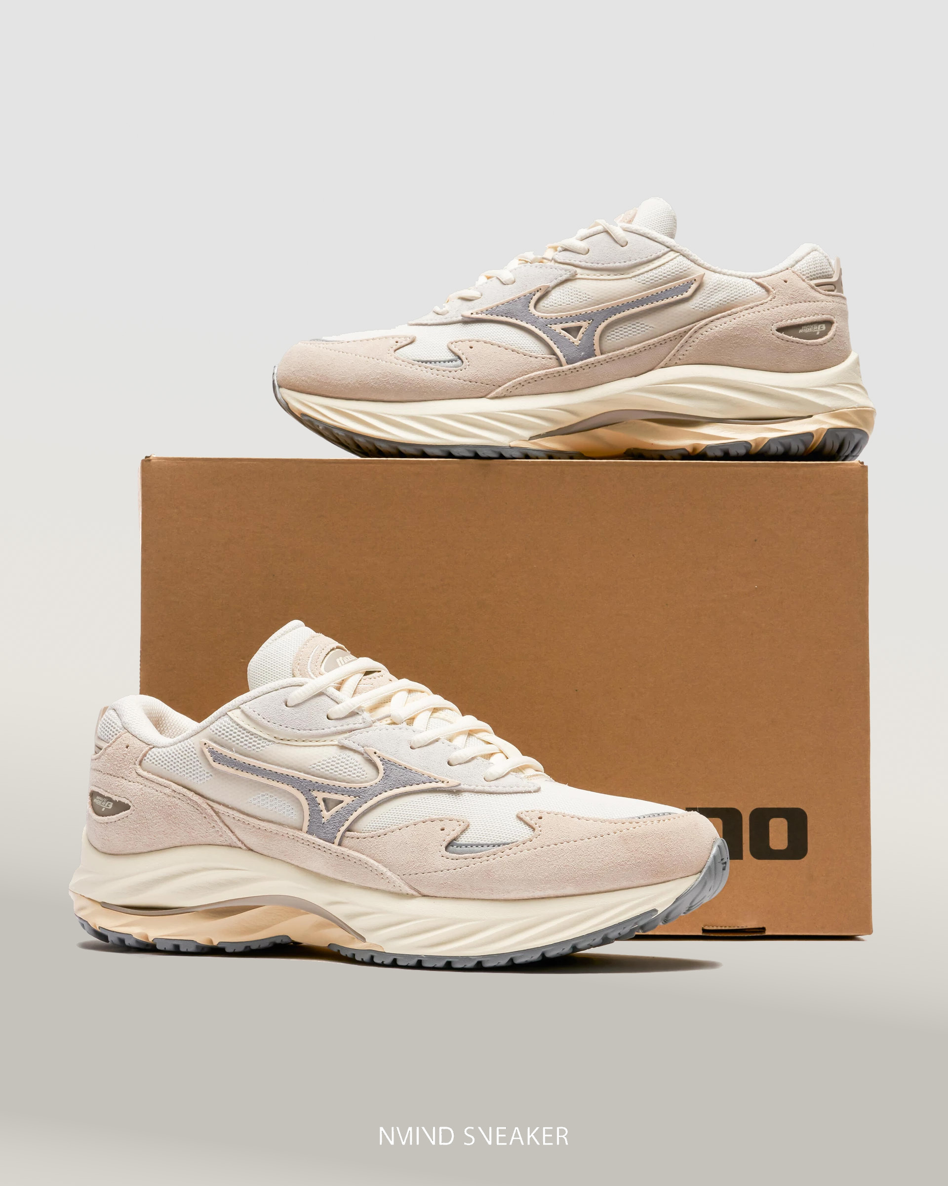 <清倉亂賣😵‍💫>  Mizuno WAVE RIDER β 奶茶色