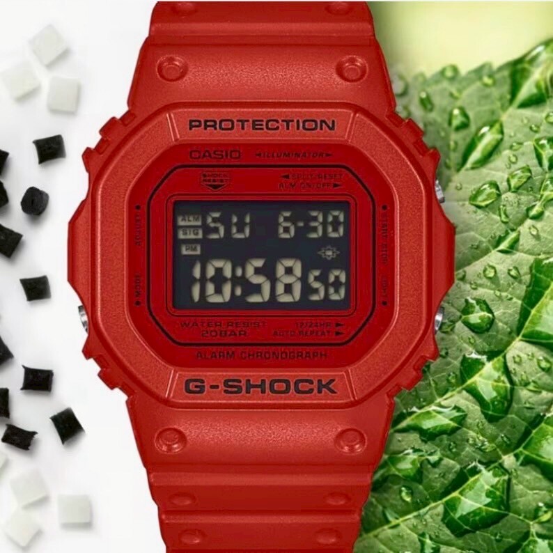 【G-SHOCK】G-K搶眼黑紅5600 DW-5600RRB-4D 42.8mm 現代鐘錶