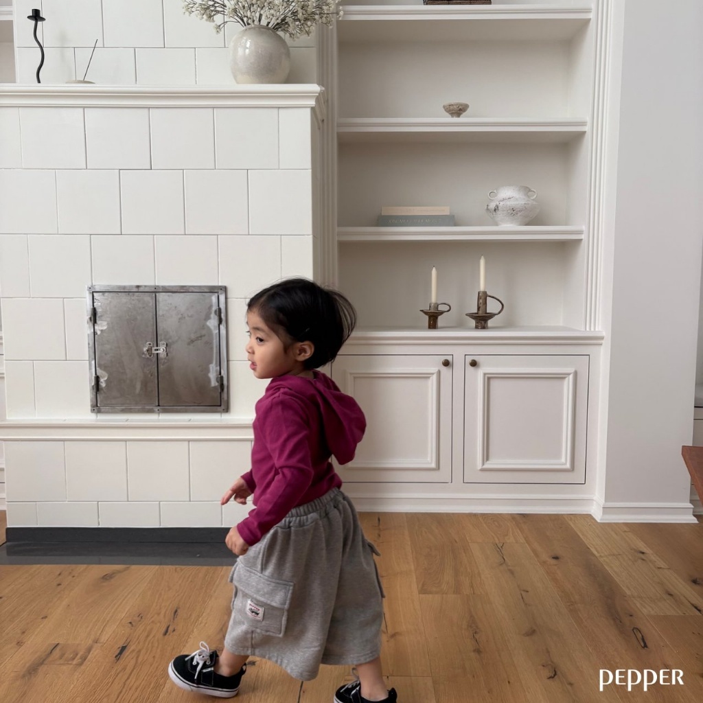 正韓春Pepper  親子裝_兩色帥氣棉質七分褲