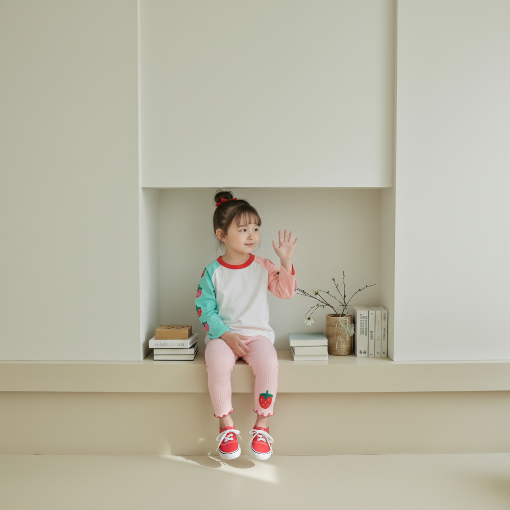 正韓春orangemom 四色草莓內搭褲