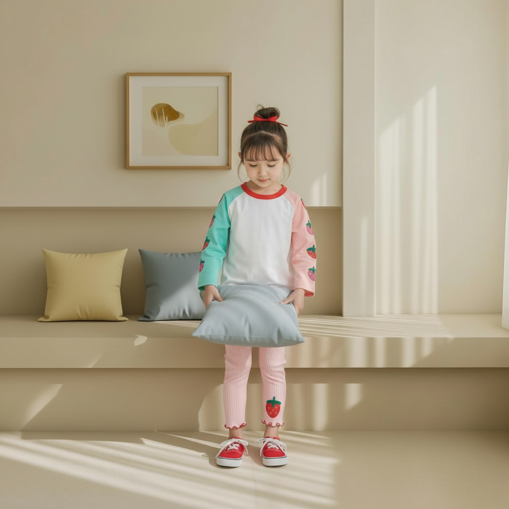 正韓春orangemom 四色草莓內搭褲