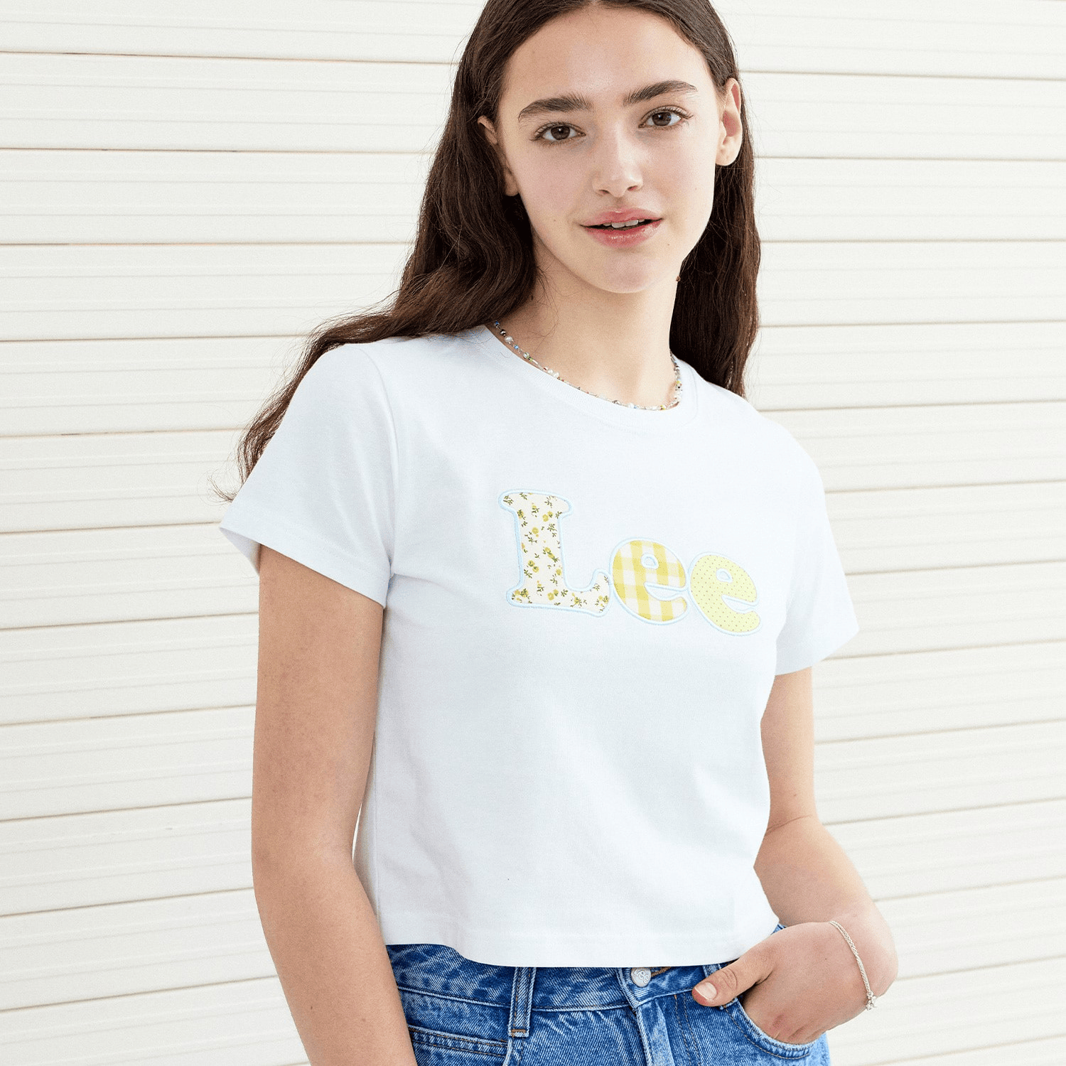 LEE | Women's Applique Vintage Logo Crop T-shirt