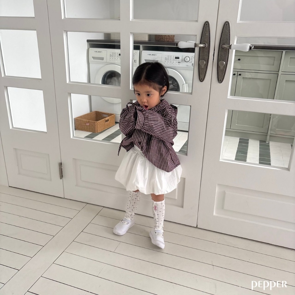 正韓春Pepper  兩色格子夾克外套