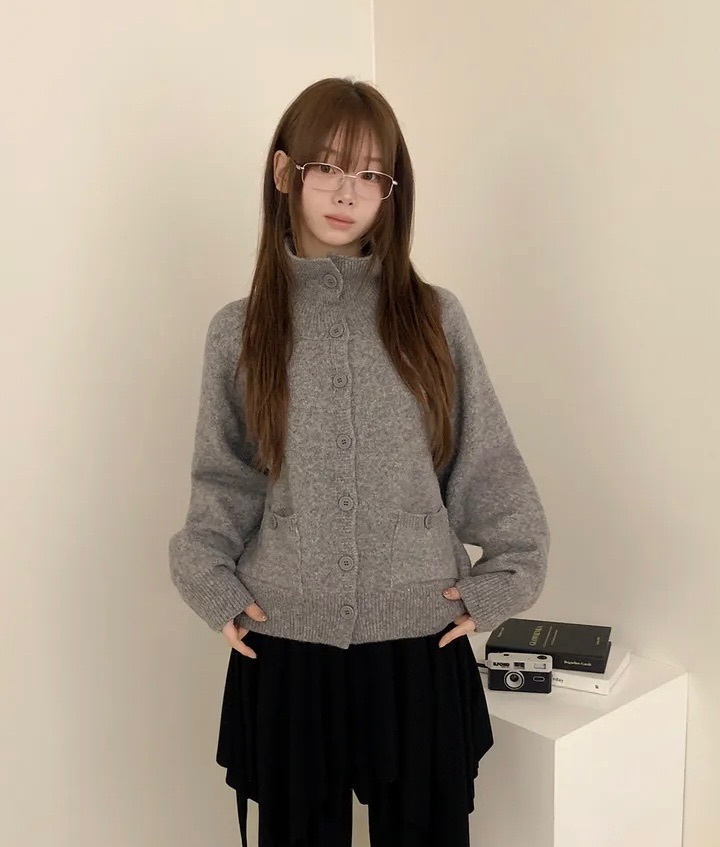 【優惠現貨】KR LOOSE-FIT HIGH-NECK WOOL KNIT（5色）