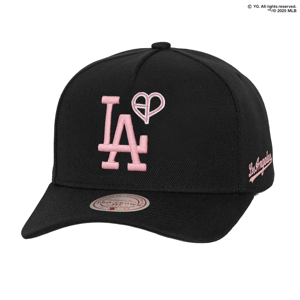 MLB帽子 Los Angeles Dodgers 洛杉磯道奇 黑粉 BLACKPINK 聯名款 老帽 M&N 可調式 全新
