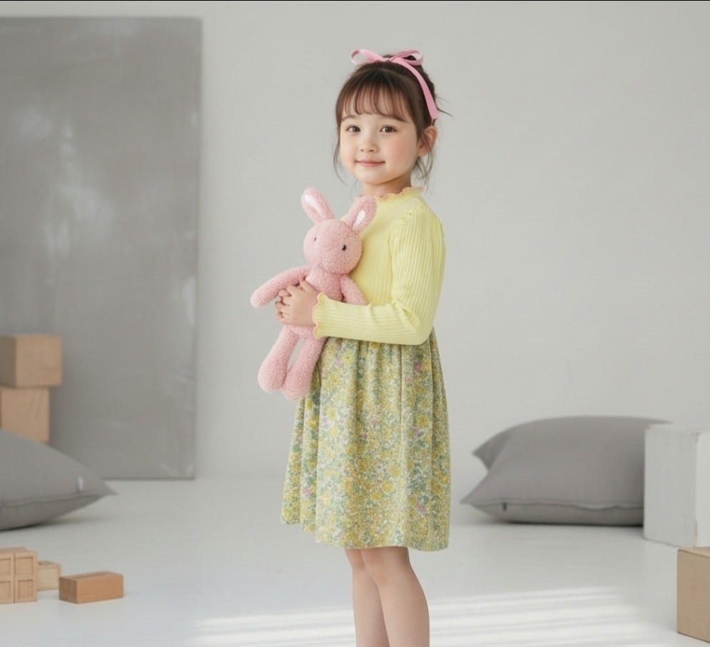 正韓春orangemom 春天小碎花洋裝