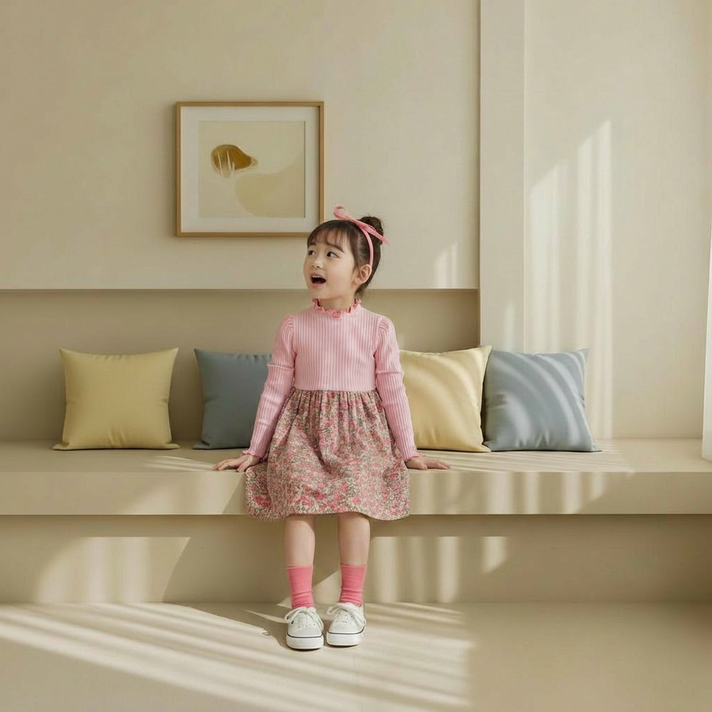 正韓春orangemom 春天小碎花洋裝