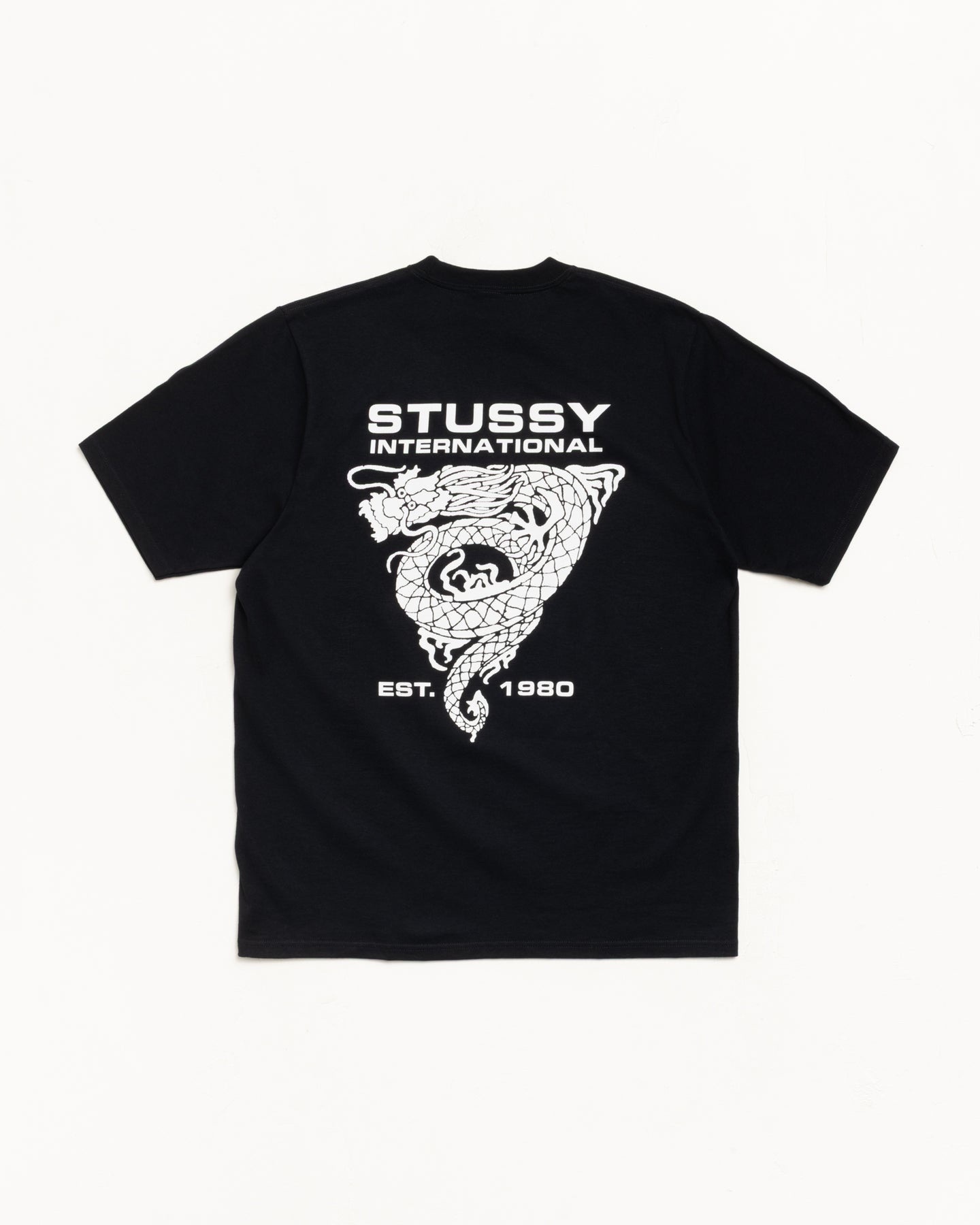 STUSSY DRAGON TEE 龍 黑色短袖