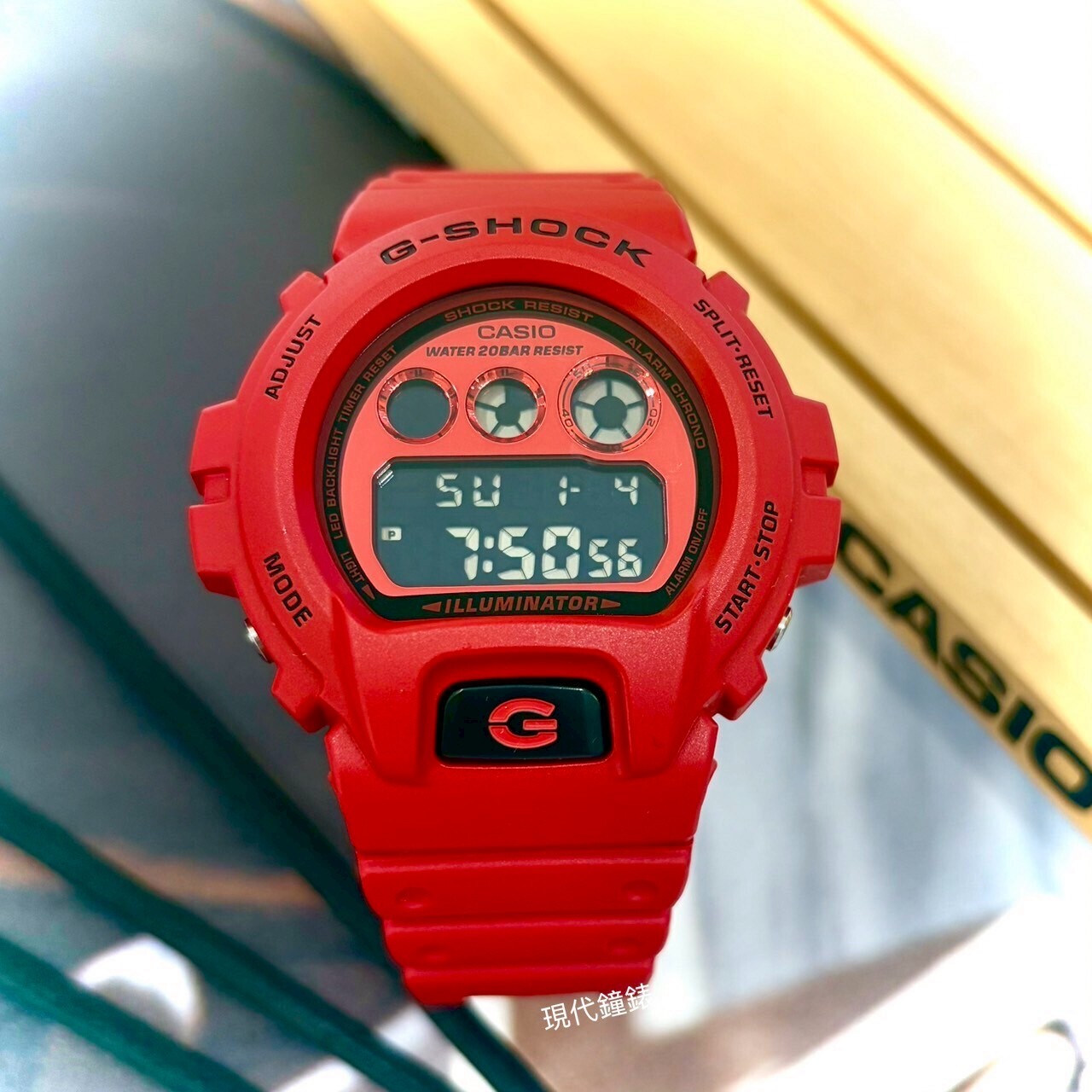 【G-SHOCK】G-K鮮紅經典6900系列 DW-6900RRB-4D 50mm 現代鐘錶