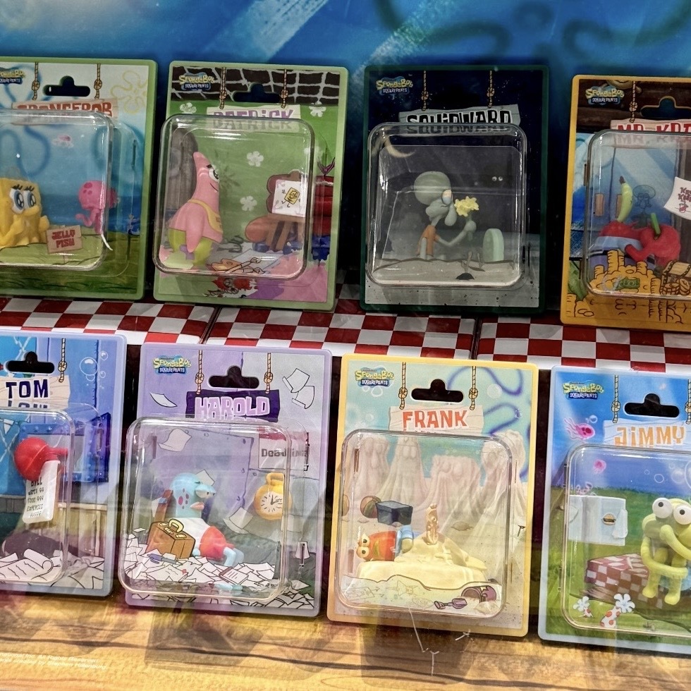 SPONGEBOB 海綿寶寶 比奇堡 心動圖鑑 盲盒 "隨機出貨" 磁吸 可愛擺件 小模型 共九款