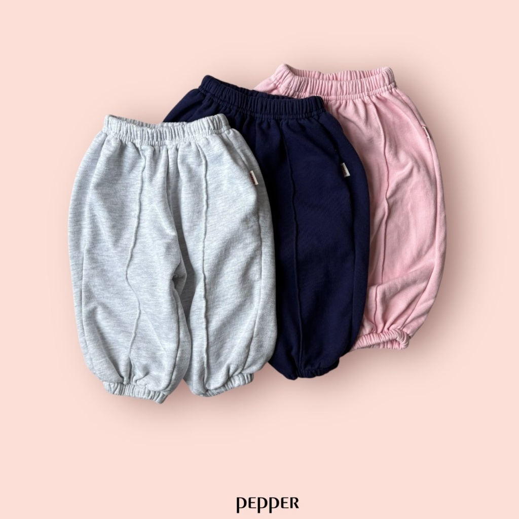 正韓春Pepper  三色立體線條運動褲