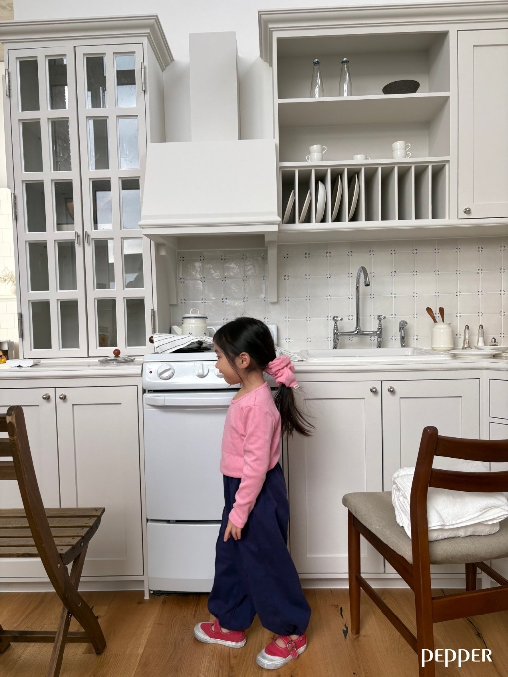 正韓春Pepper  三色立體線條運動褲