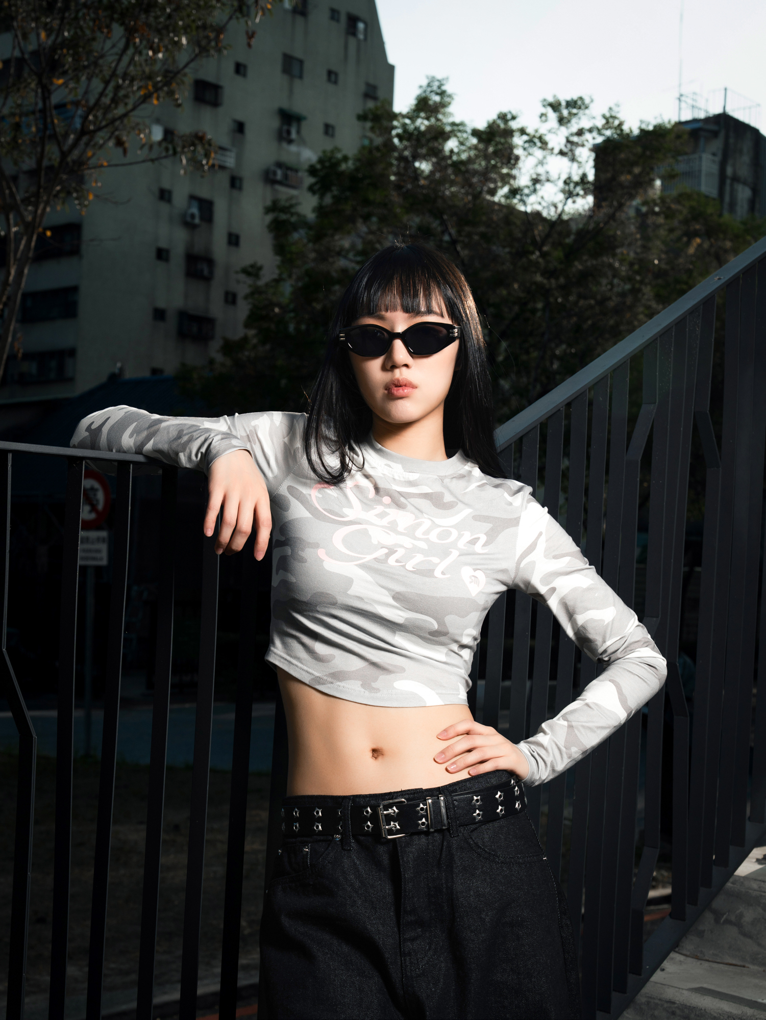 SIMON MADE GC-2520 “GIRL” 粉紅爆擊 迷彩 短版 薄長袖