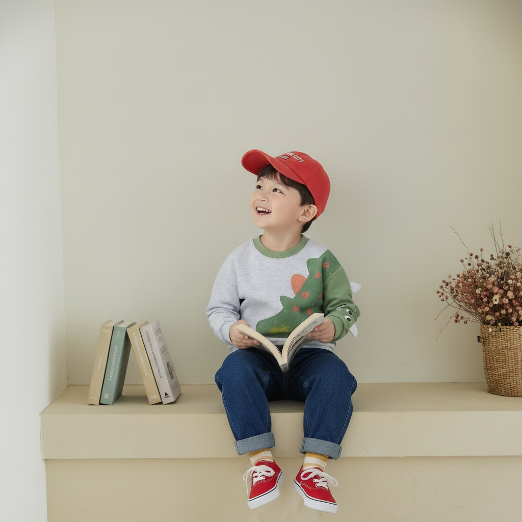 正韓春orangemom 立體恐龍角上衣