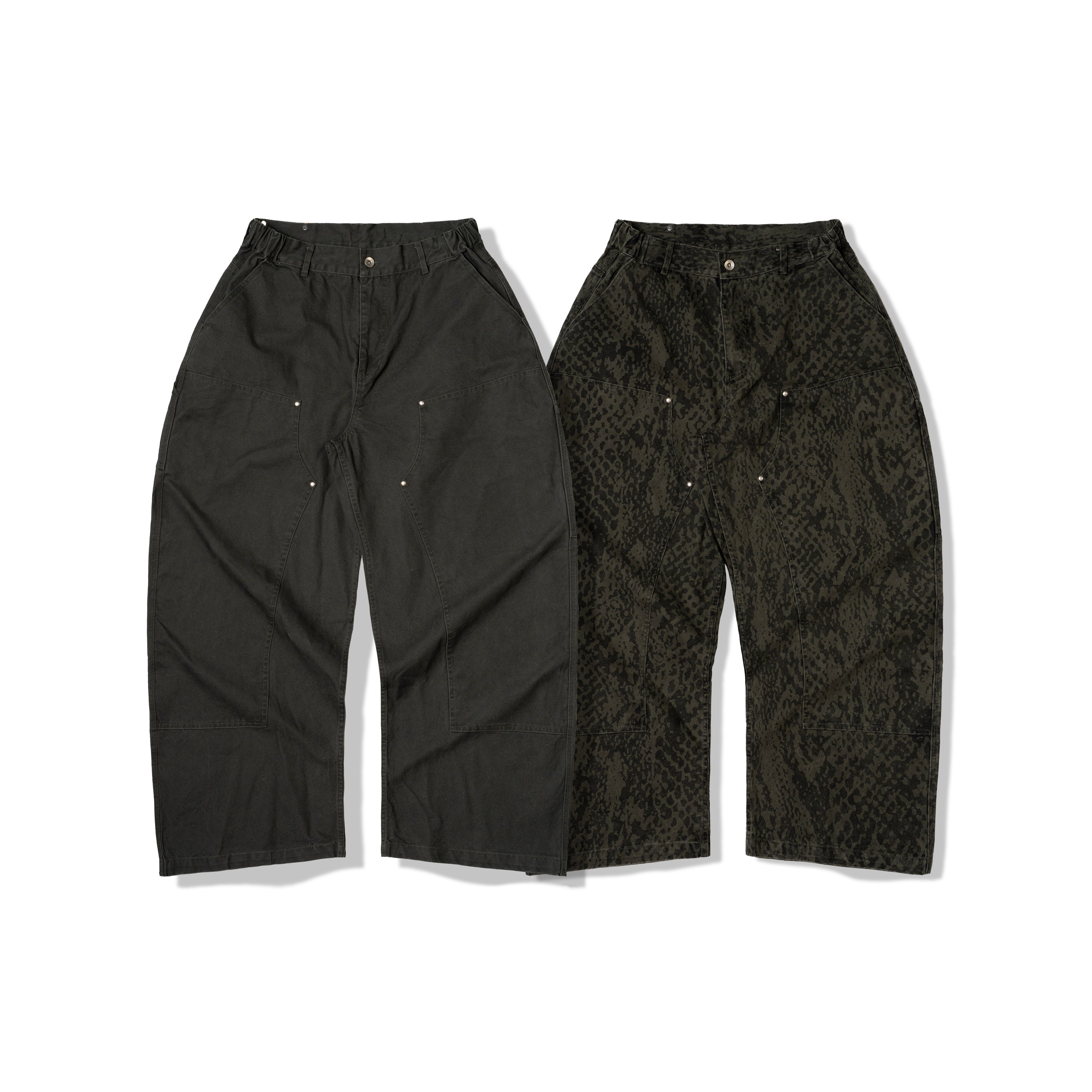 【車庫服飾】ORDINARY CURVE LEG PAINTER PANT