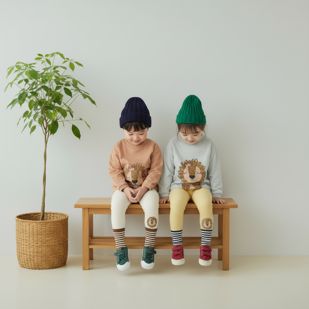 正韓春orangemom 兩色小獅子內搭褲