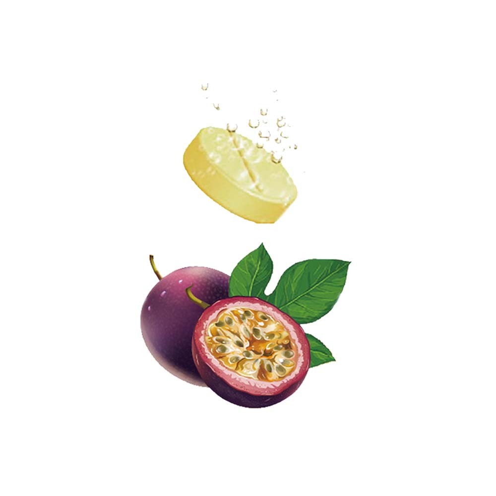 【格萊思美】德國 金牌維他命C1000+鋅 發泡錠 20錠（百香果）