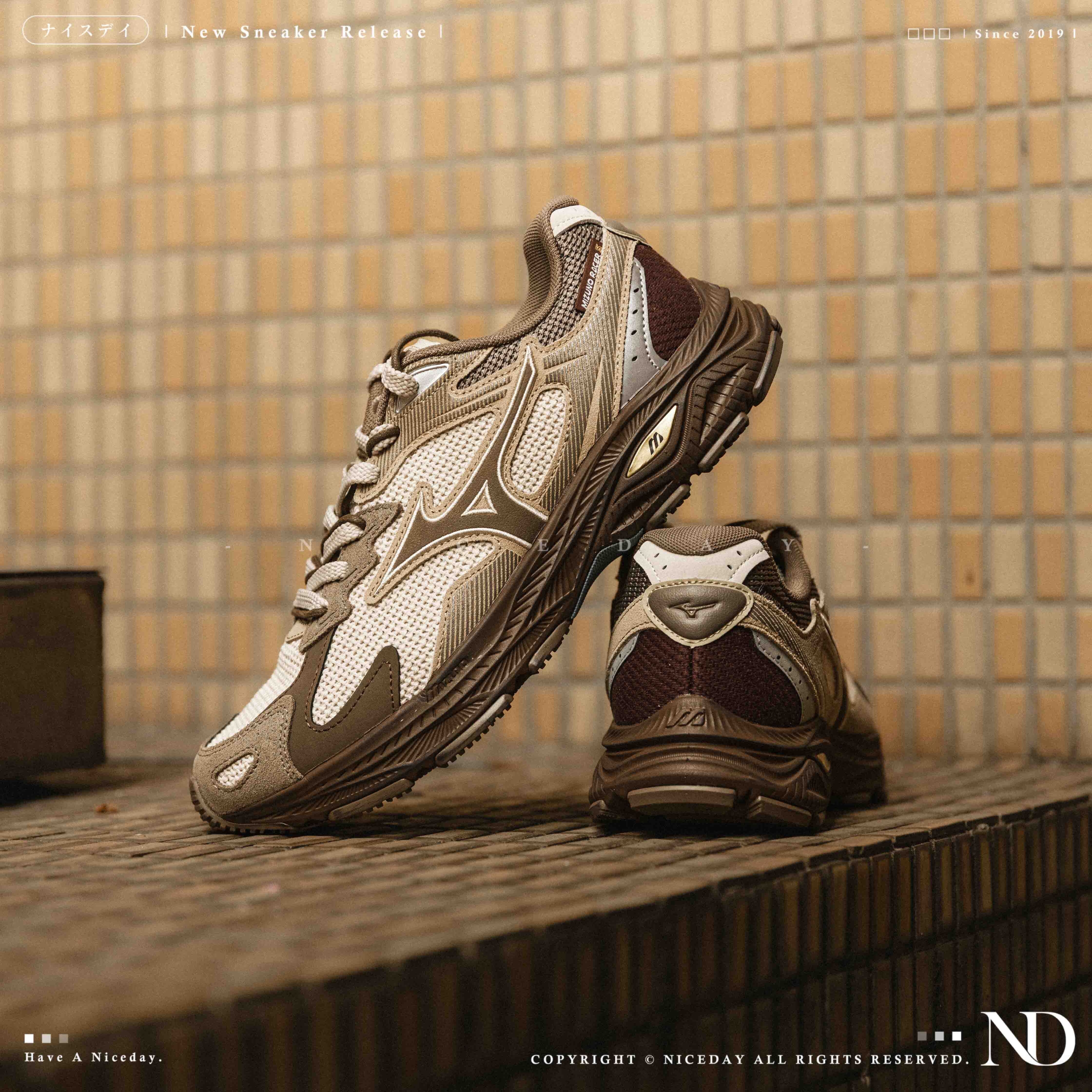 NICEDAY 代購 Mizuno Racer S CNY 馬年 新年 春節 農曆 棕 摩卡 D1GH253518