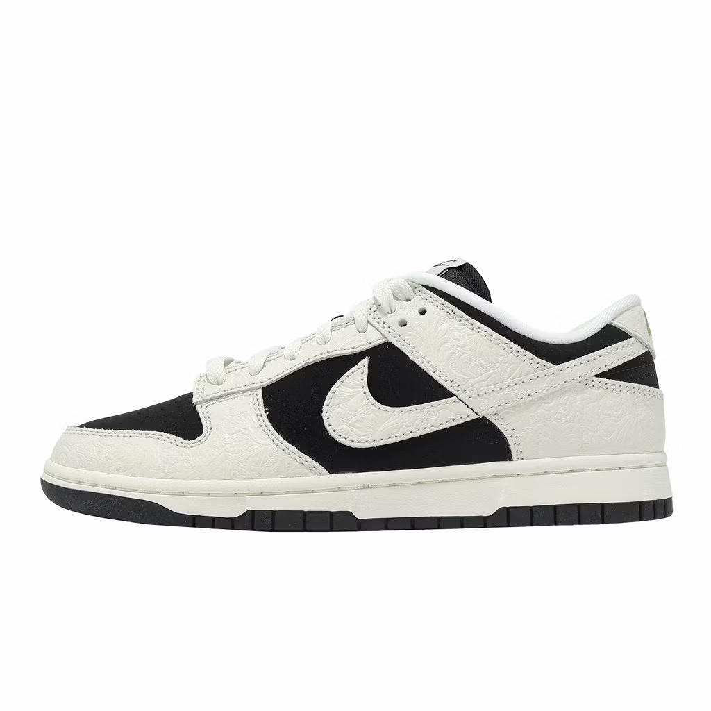 Nike Dunk Low 反轉熊貓 白黑色 奶油白 浮雕 馬年限定 皮革 IF3944-001