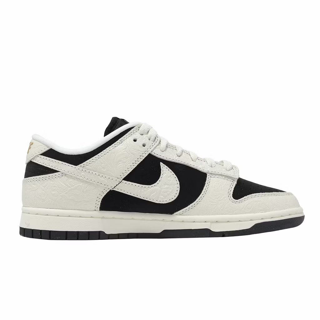 Nike Dunk Low 反轉熊貓 白黑色 奶油白 浮雕 馬年限定 皮革 IF3944-001