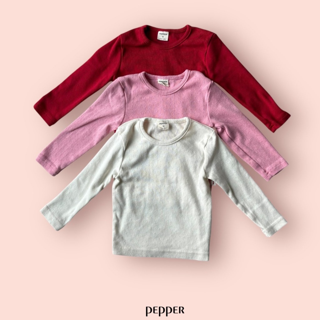 正韓春Pepper  三色鏤空上衣