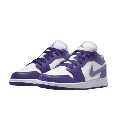 [現貨] Air Jordan 1 Low White & Dusty Amethyst (GS)  553560-551