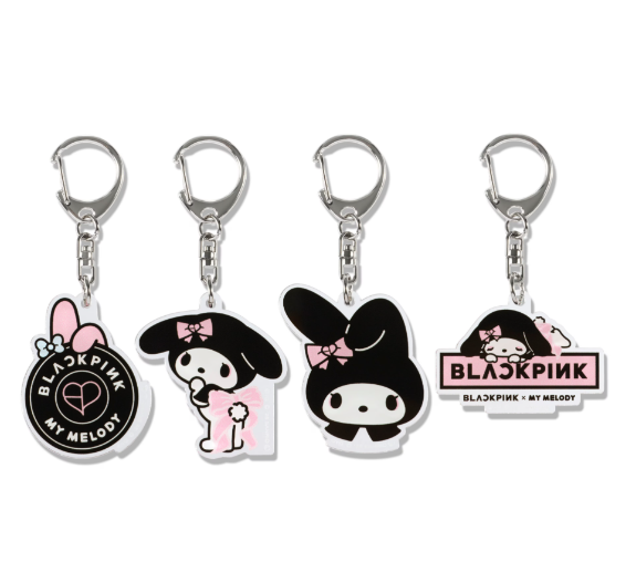 BLACKPINK OFFICIAL X My Melody Acrylic Keychain (RIBBON / Random 4 Types)