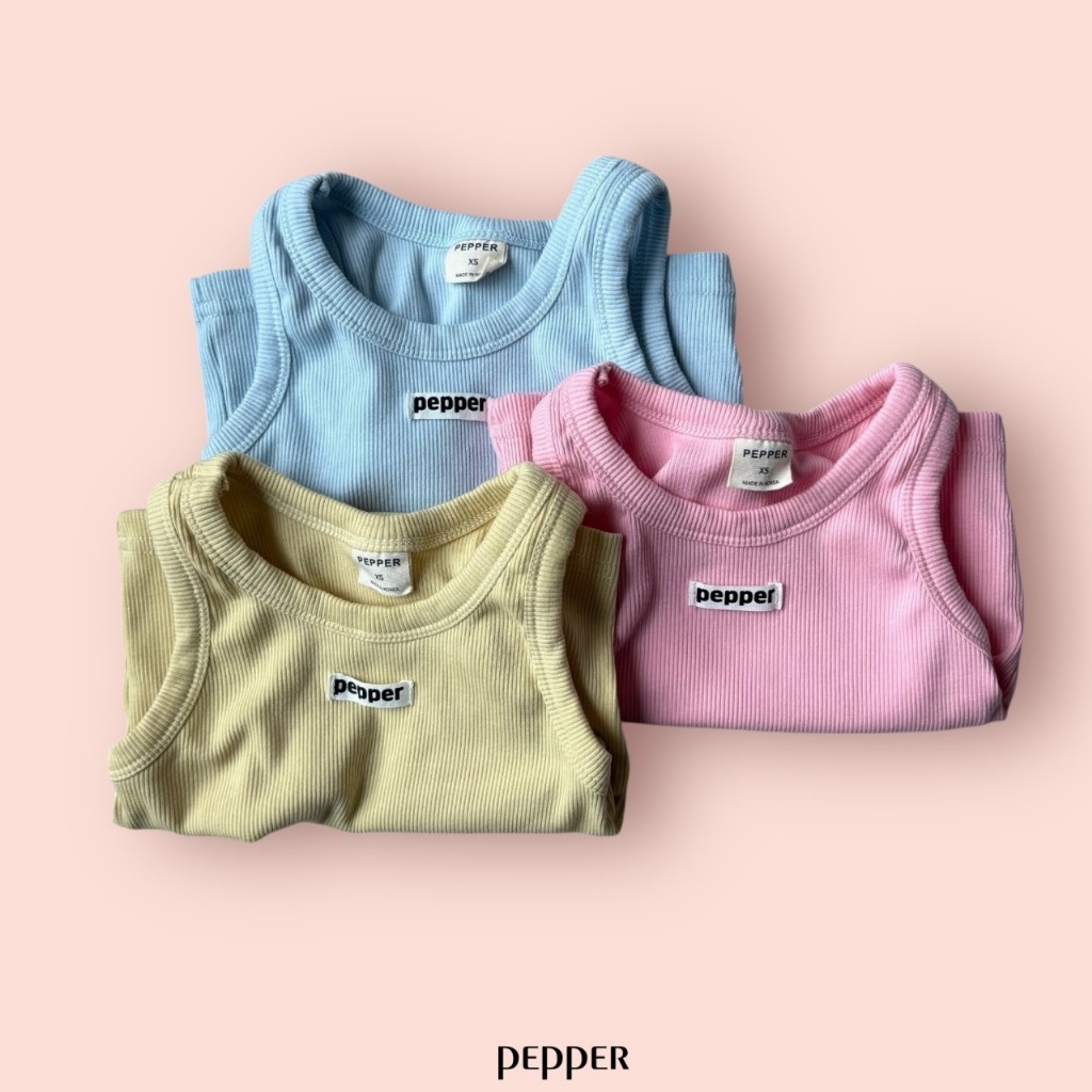 正韓春Pepper  三色疊穿糖果色背心