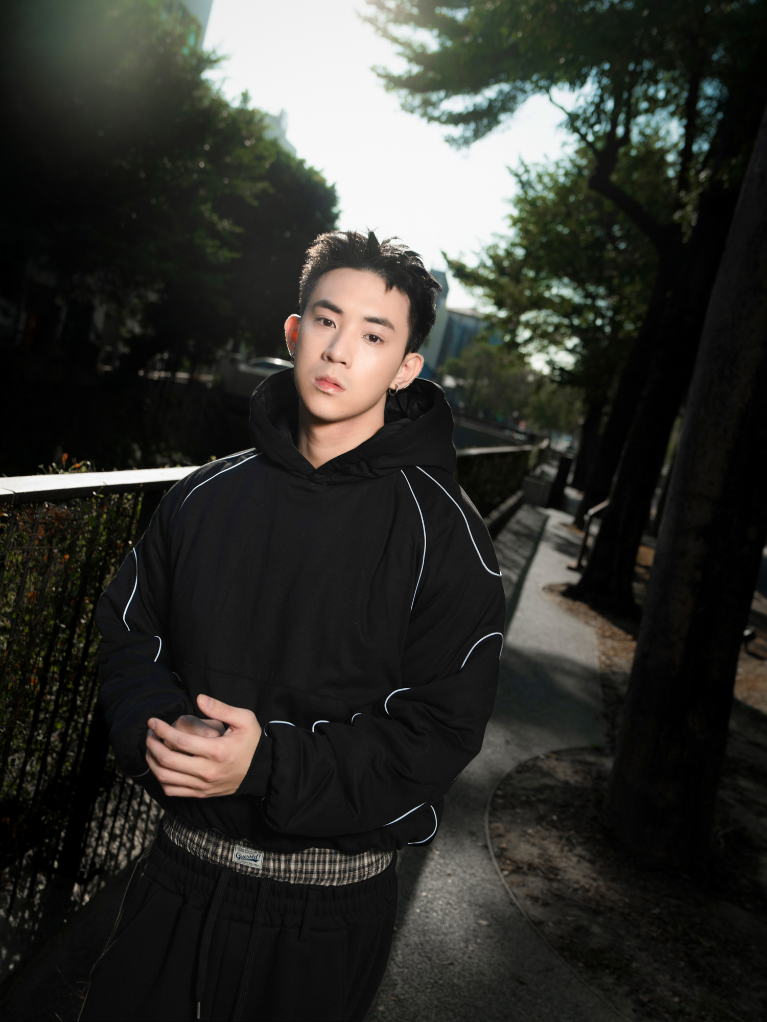 SIMON MADE HL-2505 雪人暖房 出芽 夾棉 帽T