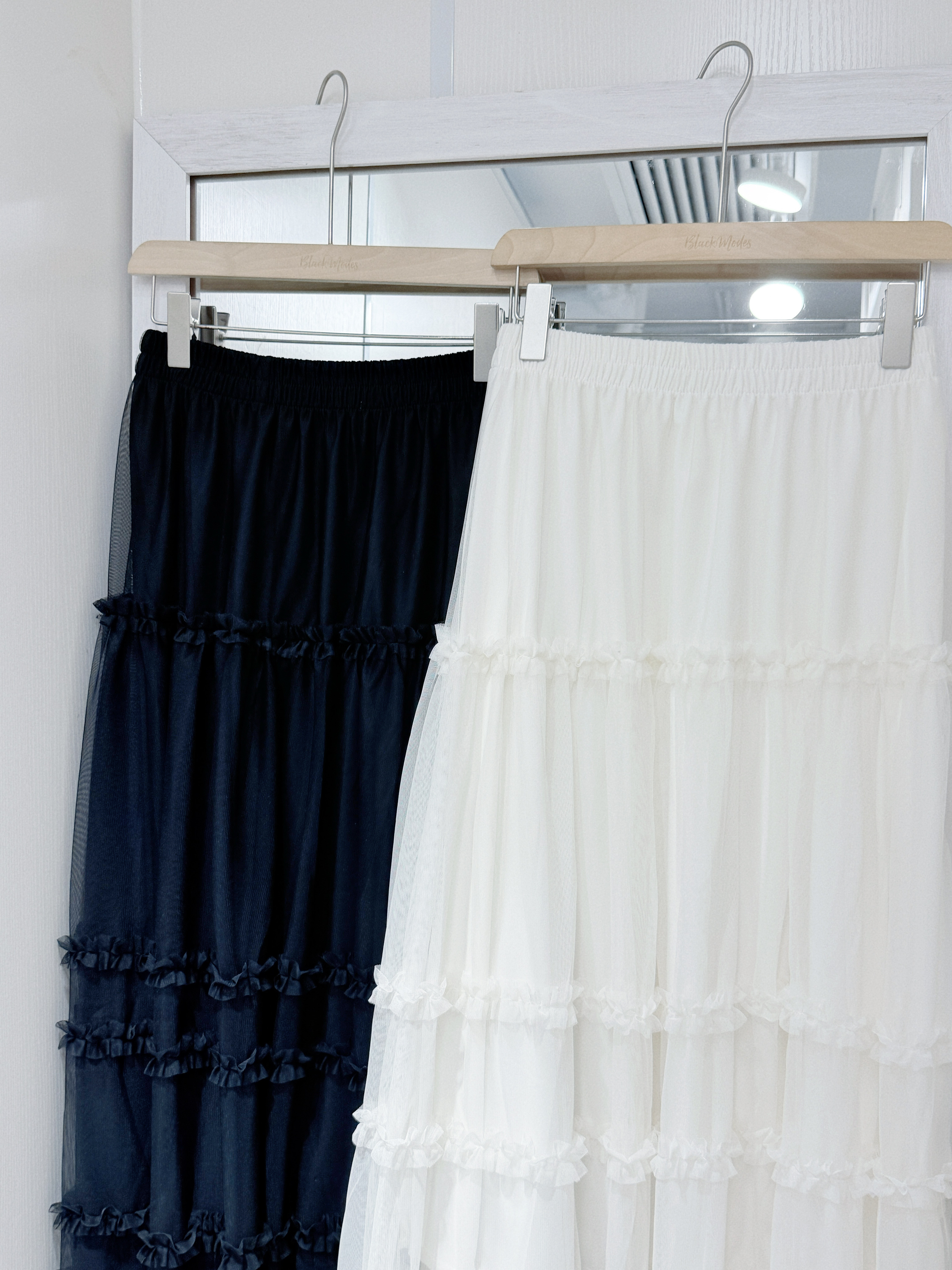 D0502｜優美感𐙚⋆°｡⋆♡ 多層花束邊邊紗長裙💐