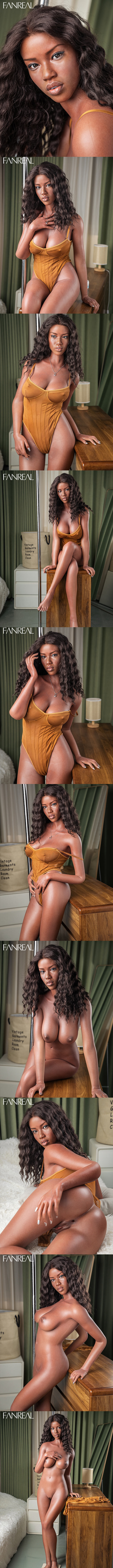 FANREAL 165cm D胸 Ellie 可可膚 擬真矽膠娃娃 凡瑞 silicone sex doll