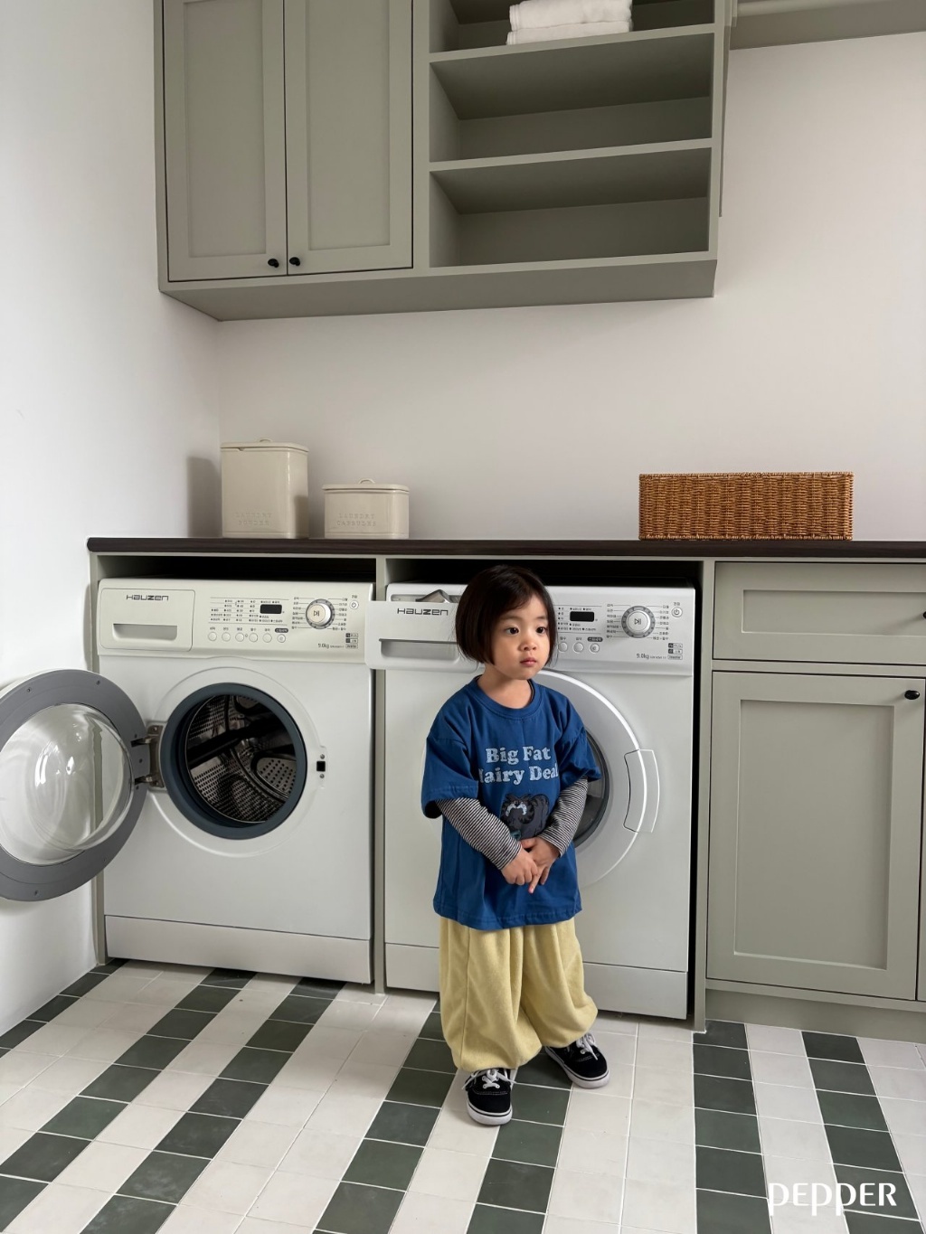 正韓春Pepper  三色美式肥貓上衣