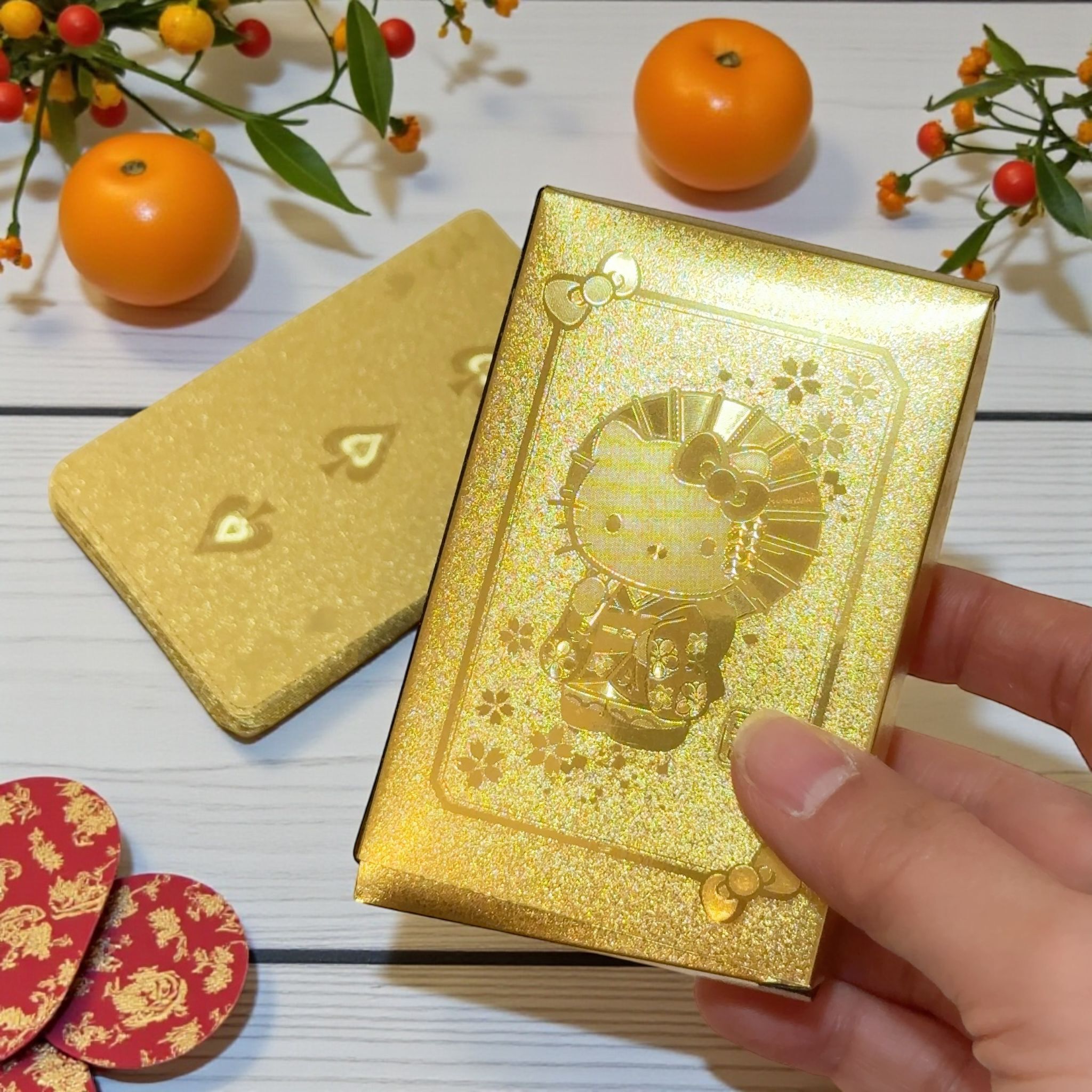 26035-KT Sanrio Hello Kitty 金箔啤牌 #JP-GK26