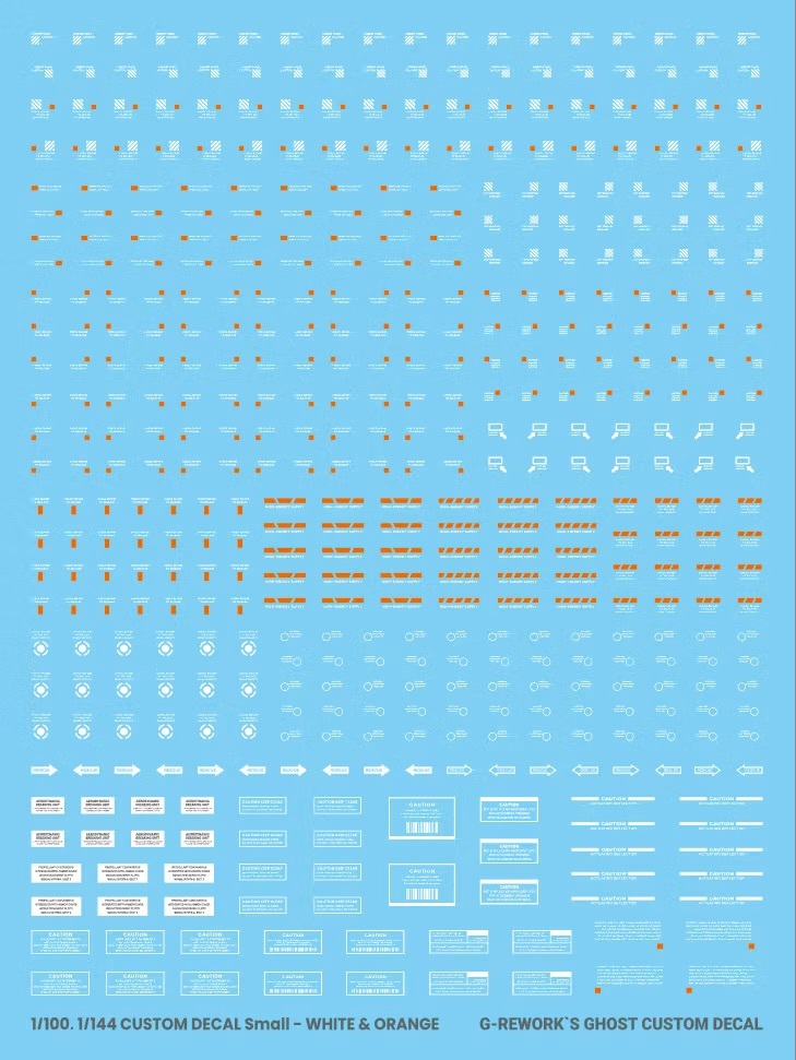 CUSTOM CAUTION DECAL [ SMALL SIZE ]