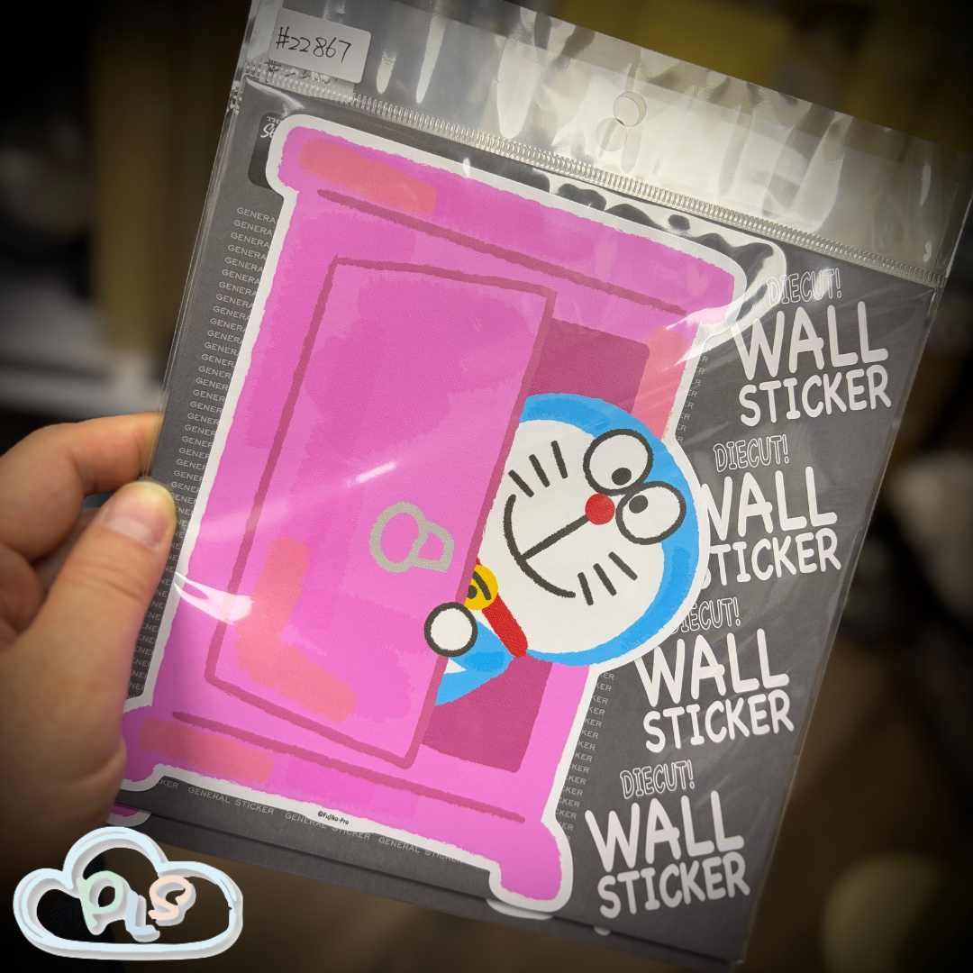 現貨 布質牆貼紙 隨意門 125 x 170mm I’m Doraemon 粉紅色 #22867-1