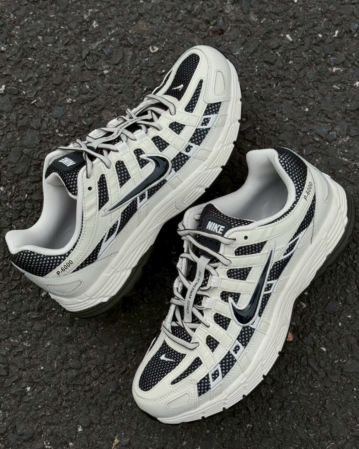 Nike P-6000 網布 透氣 復古 緩震 芝麻牛奶