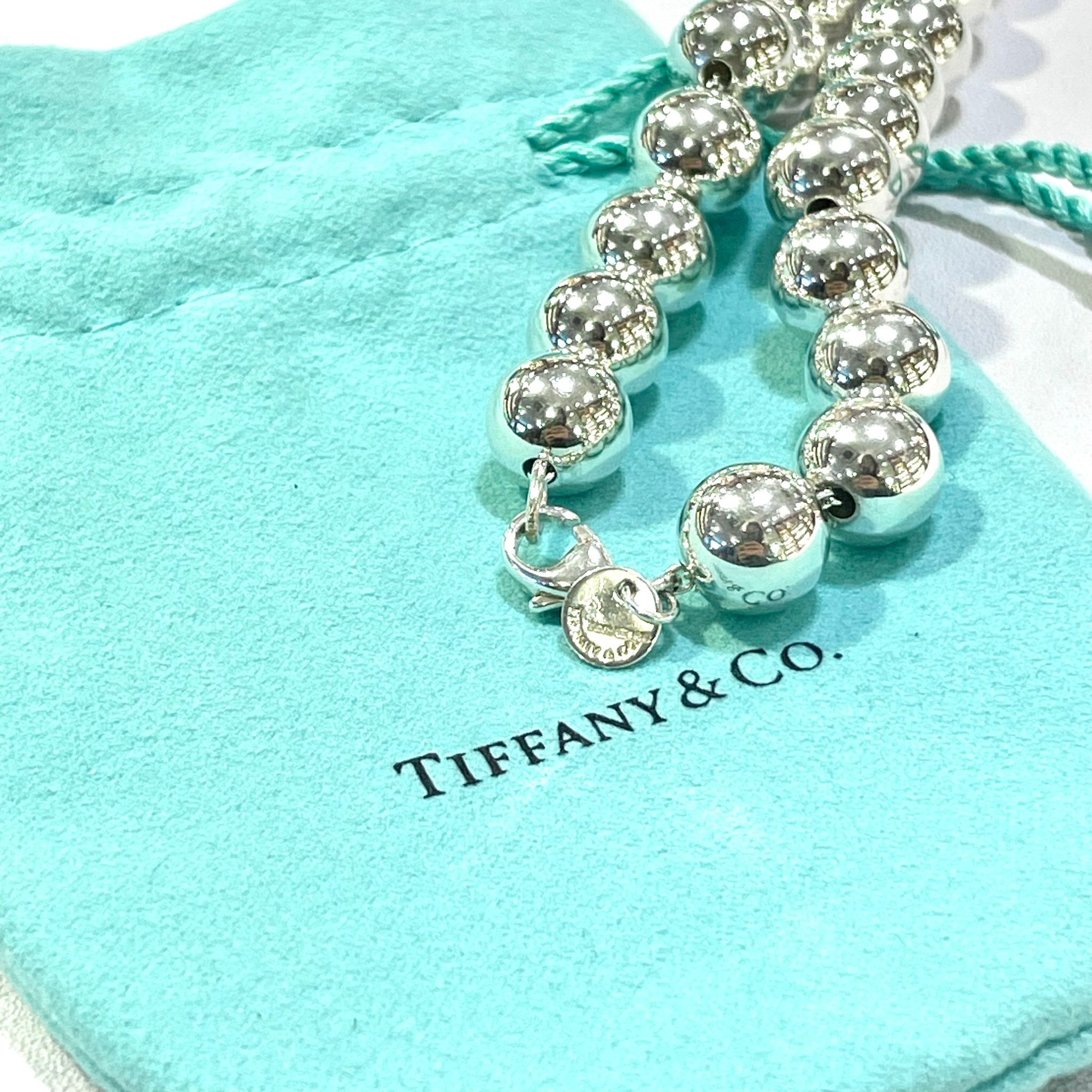 本週特價❣️全新TIFFANY頸鏈 925純銀波波鏈 蒂夫尼 NECKLACE #BRAND NEW #香榭站正品