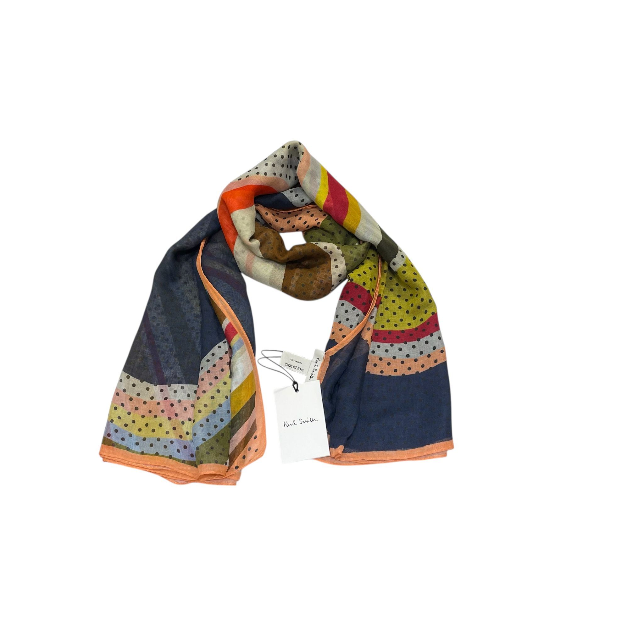 全新PAUL SMITH圍巾 70x135cm彩色波點羊毛SCARF #BRAND NEW #香榭站正品