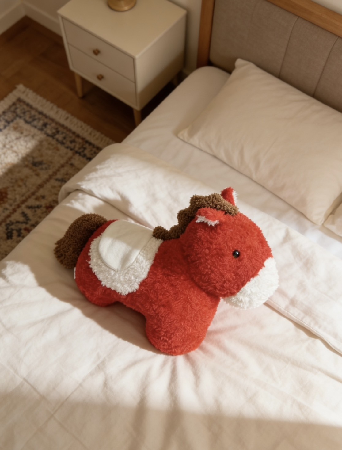 (新年限定) 紅色小馬 毛絨抱枕