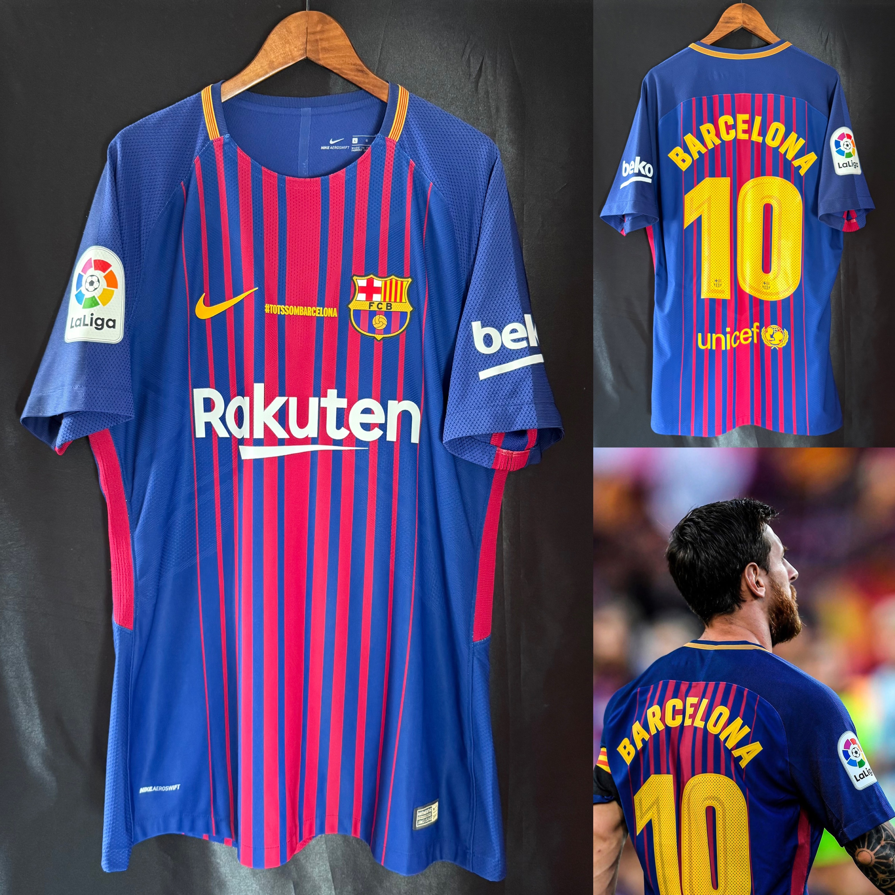 (Match Issue) FC Barcelona 2017-2018 Nike Special Home Match Issue Shirt #10 BARCELONA
