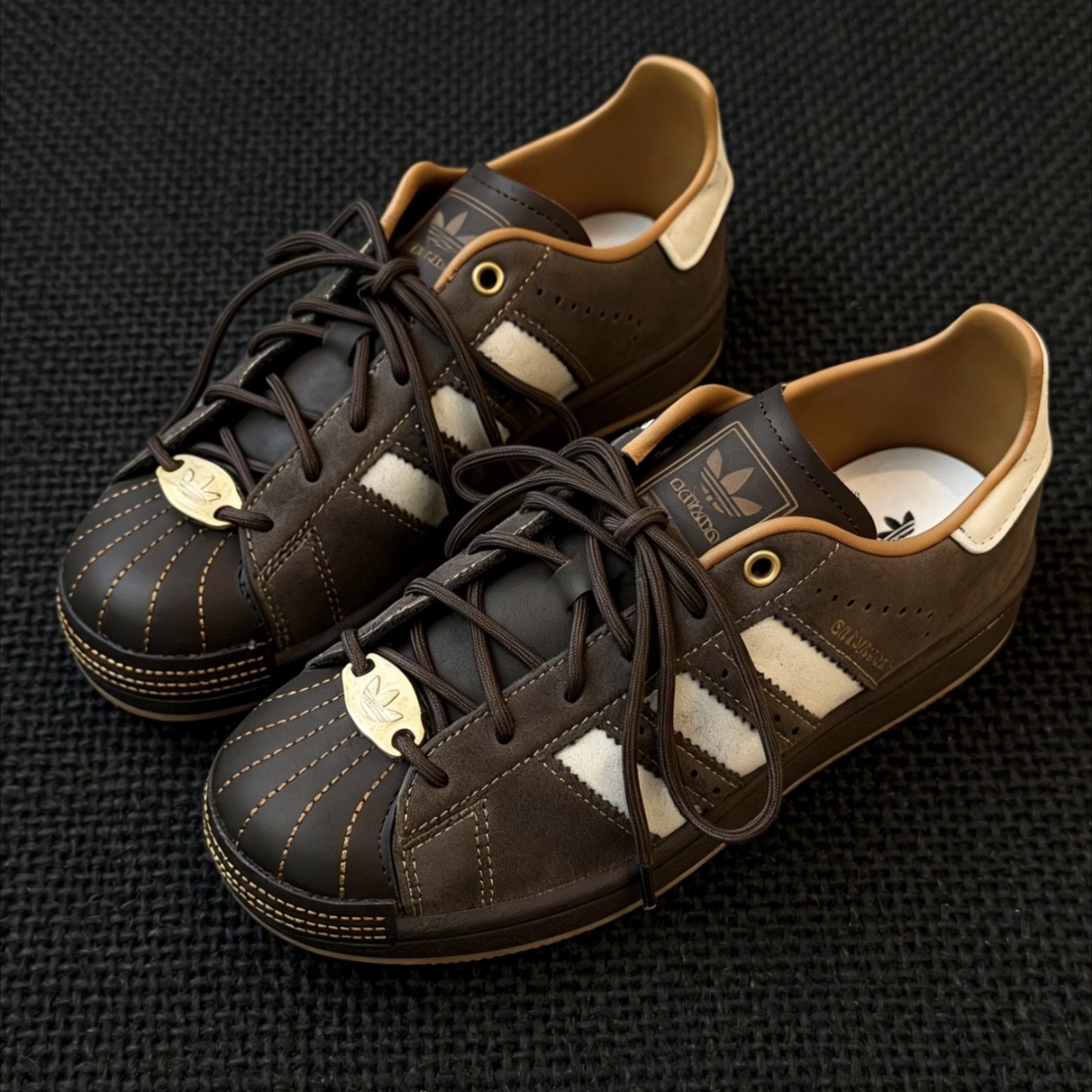 ADIDAS ORIGINALS SUPERSTAR 2 深棕 皮革 做舊 復古 貝殼頭 休閒 HP7108