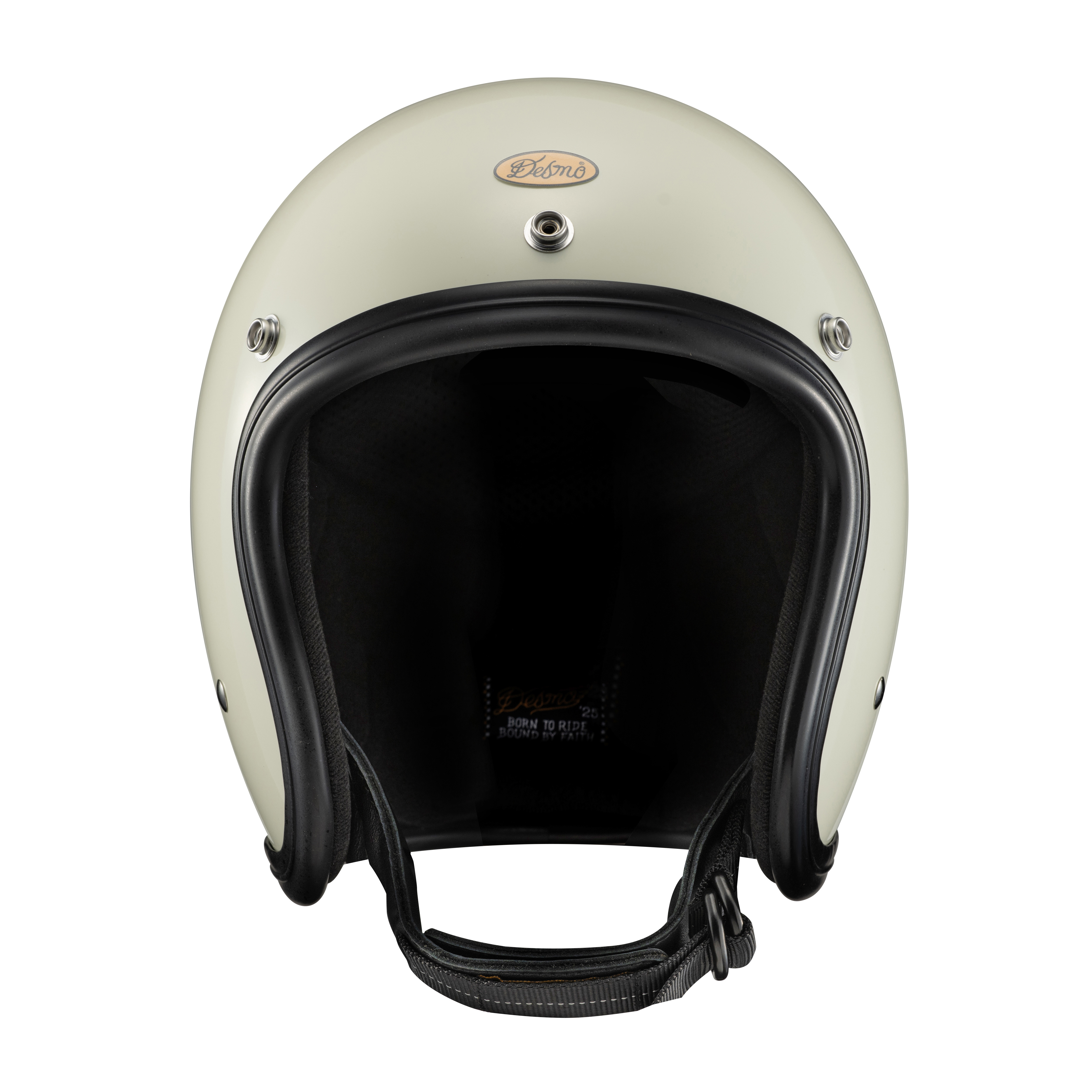 Desmo 3/4 500TX OPEN FACE HELMET 裝飾帽 膠邊白