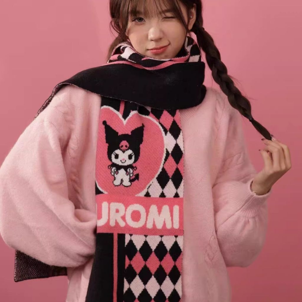 Sanrio 佻皮魔女|成人針織圍巾 頸巾