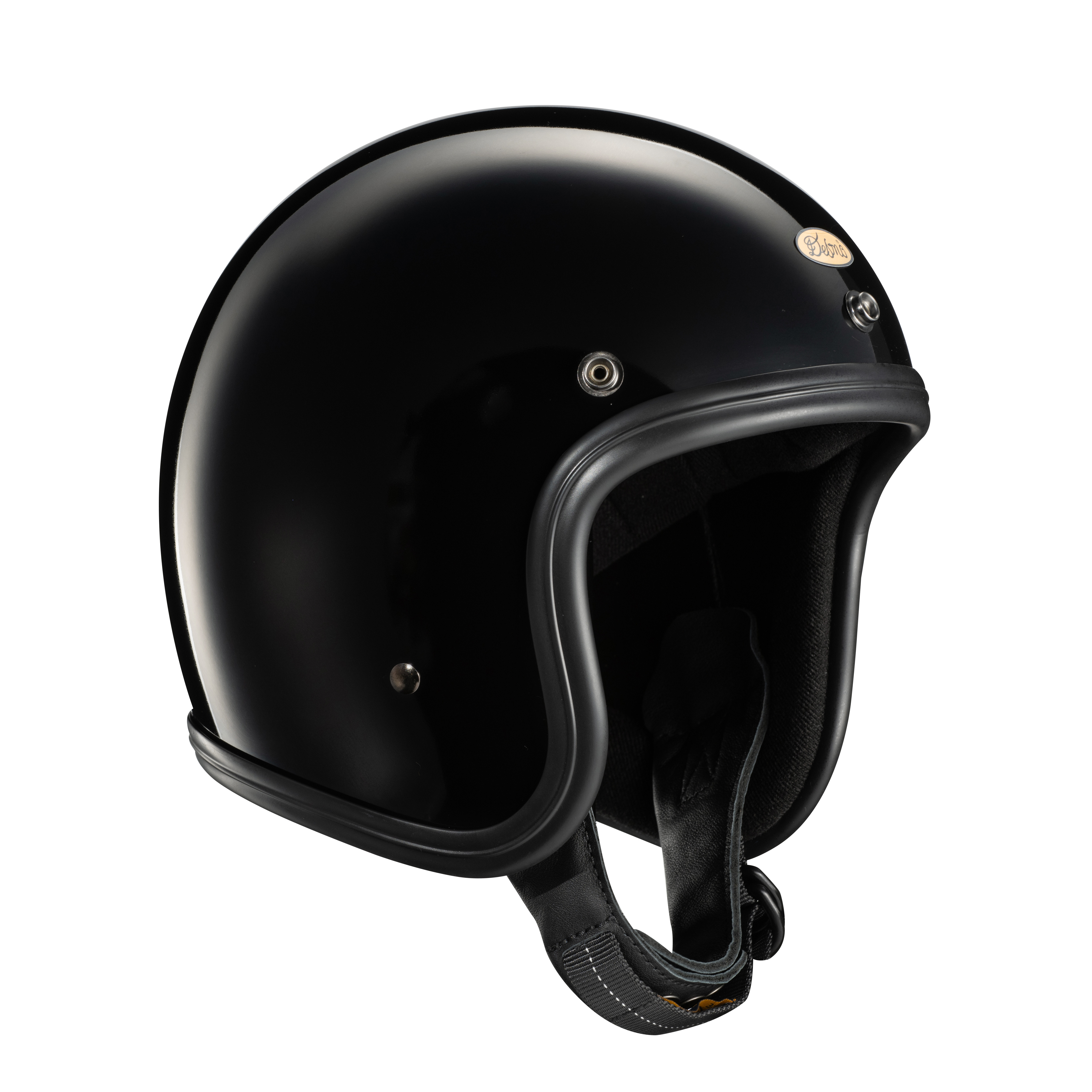 Desmo 3/4 500TX OPEN FACE HELMET 裝飾帽 膠邊黑