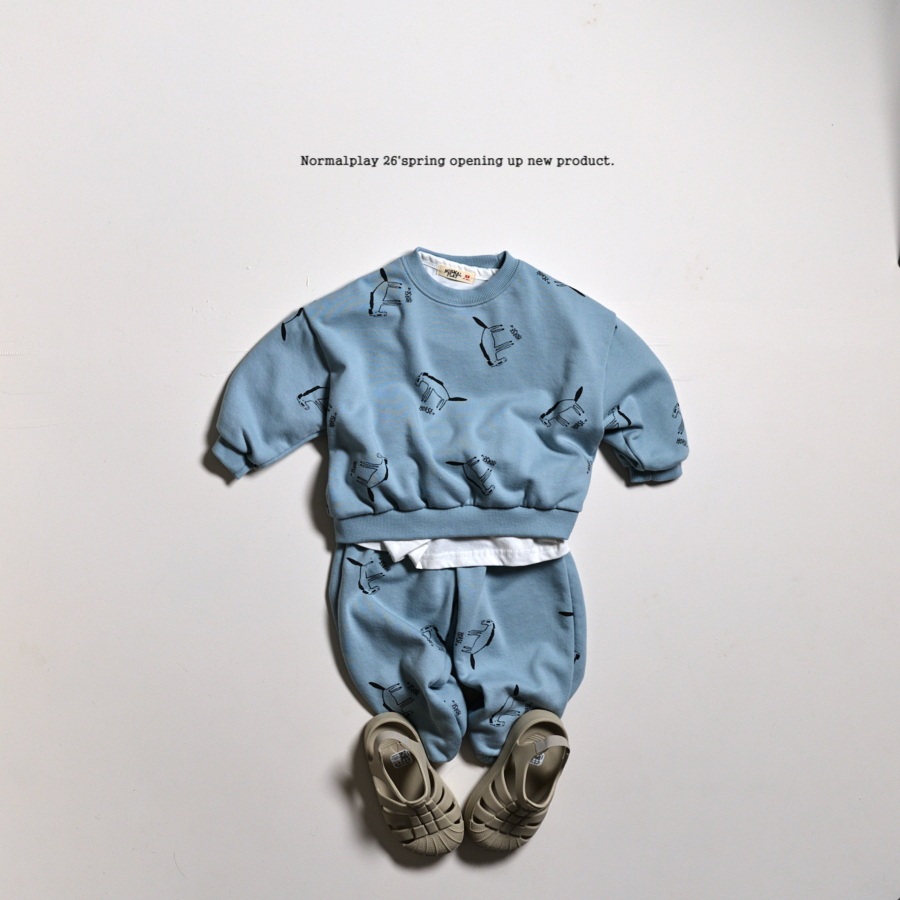 小馬塗鴉縮口褲