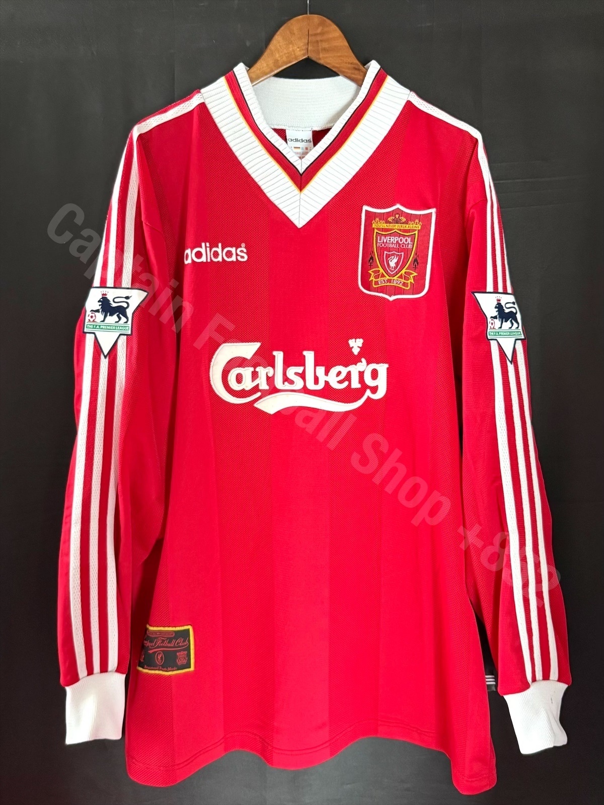 Liverpool 1995-1996 Adidas L/S Home Shirt #8 COLLYMORE